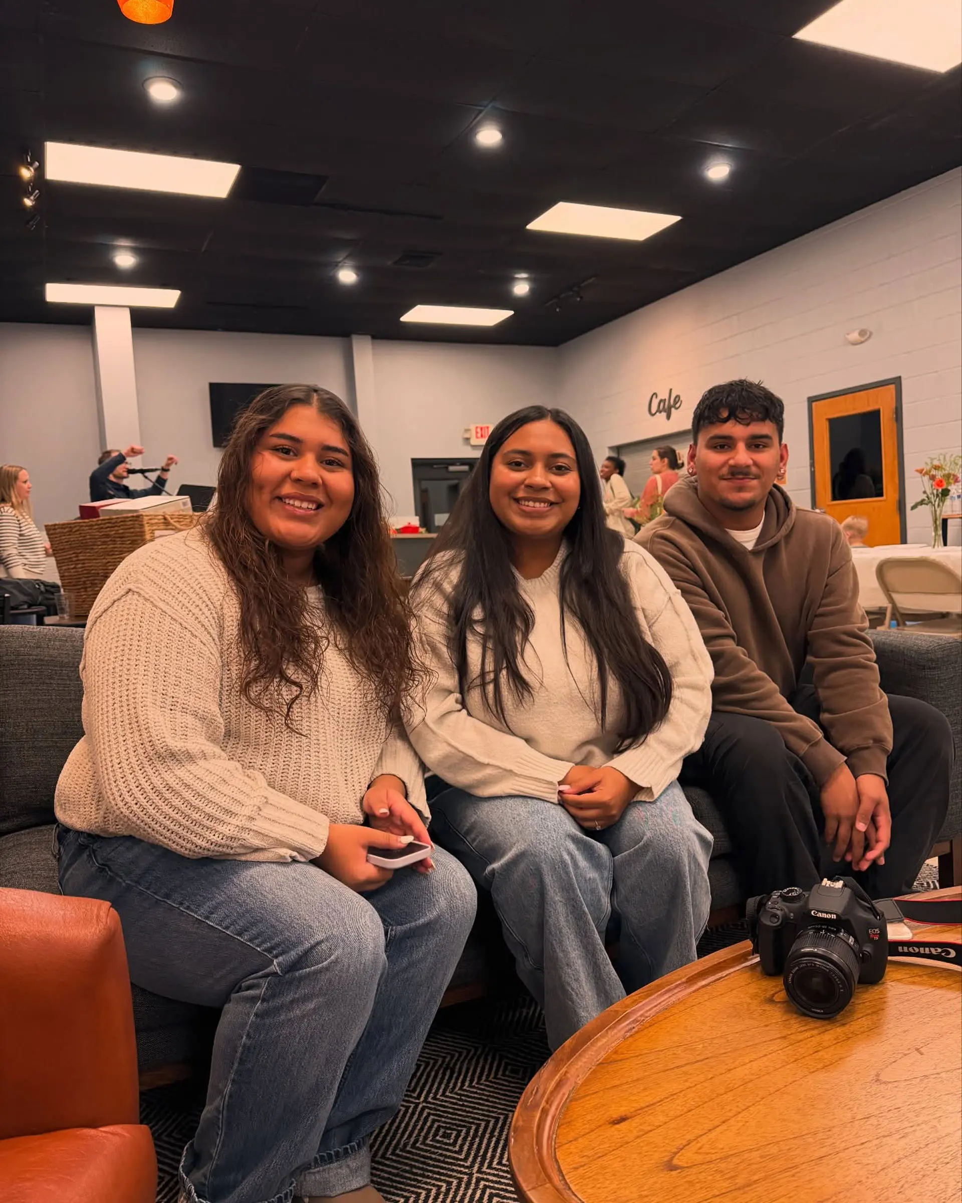 People gathered in community